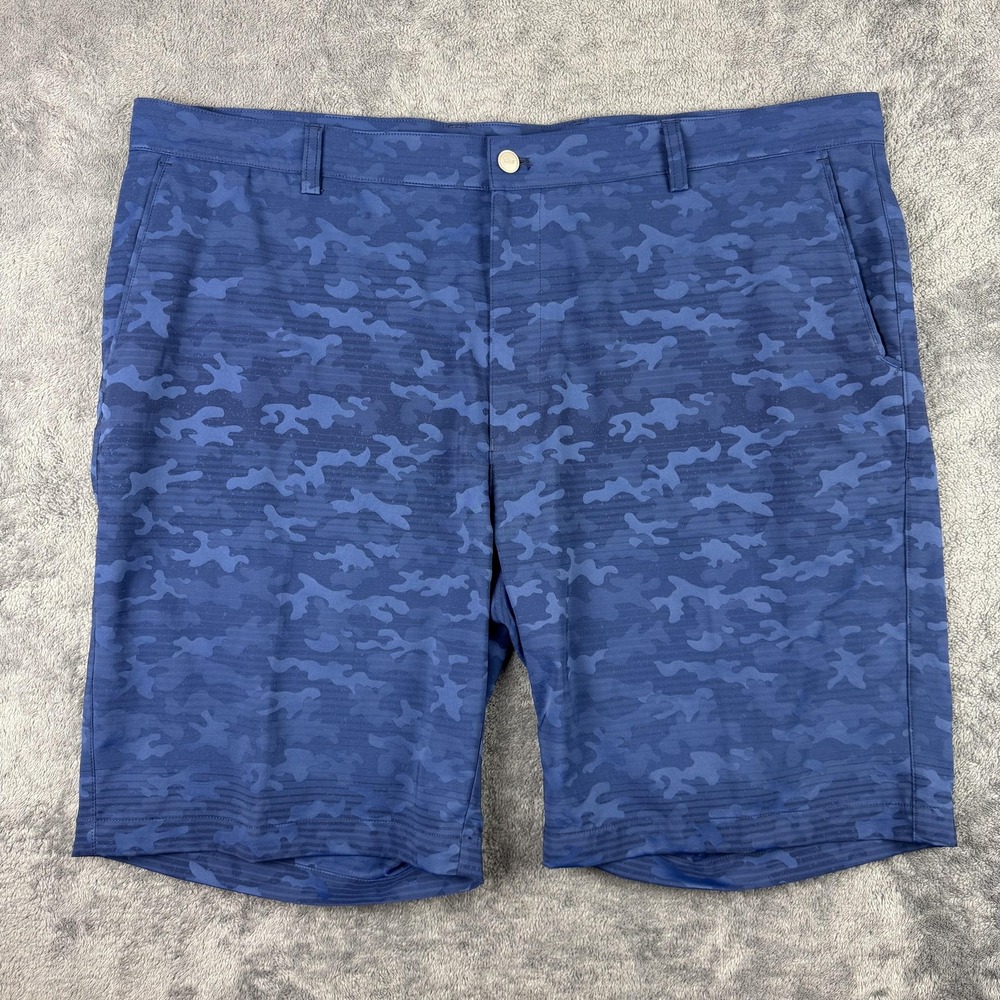 Peter‎ Millar Shackleford Shorts Mens 42(43) Navy Blue Camo Performance Stretch